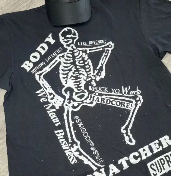 BODY SNATCHERS M L White XL TEE Black and Back SS23 Skull S Print 1008
